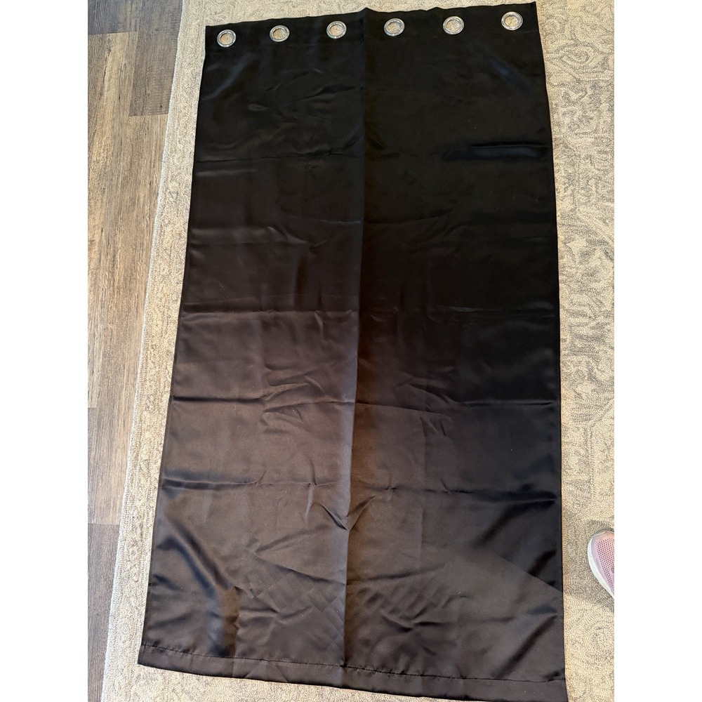 Muilee Black Blackout Curtains 40x72 Grommets 4 Panels Available.